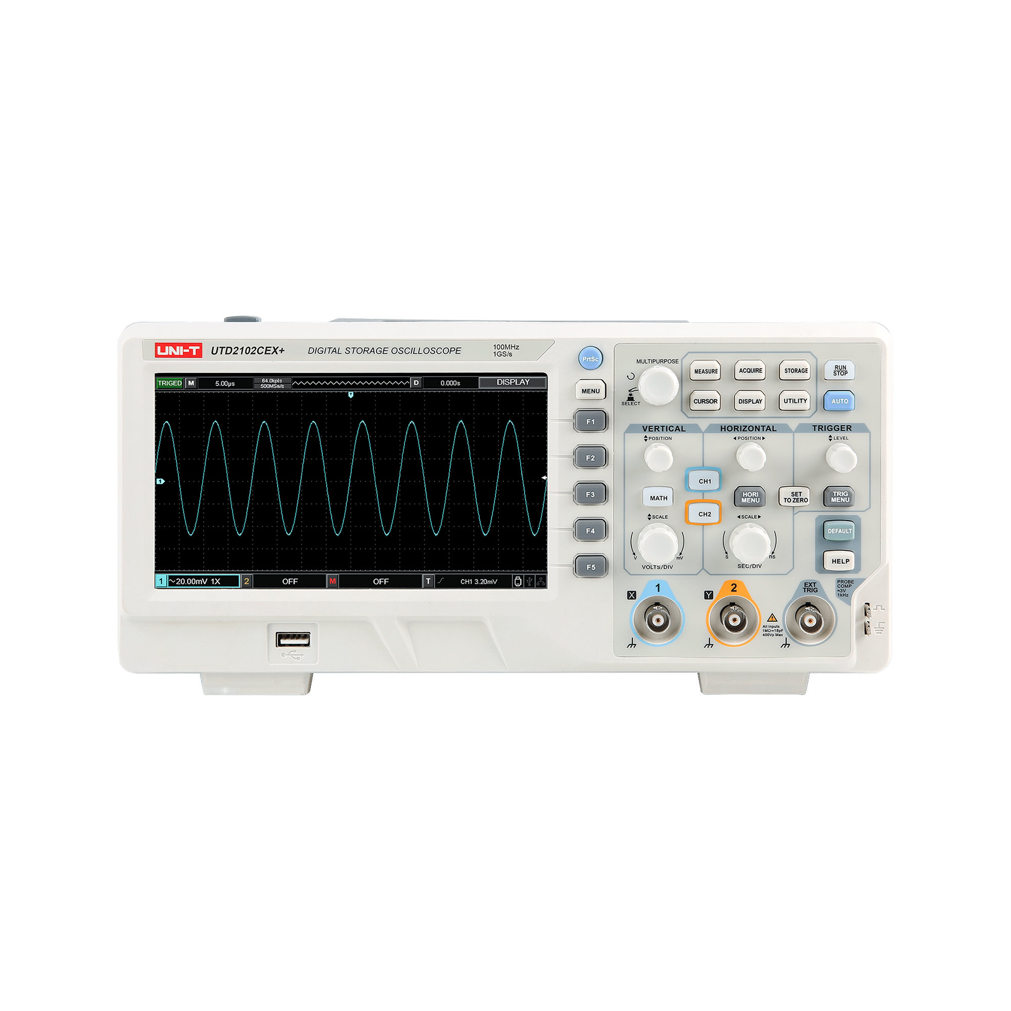 Осцилограф Uni-T UTD2102CEX+ Осцилограф Uni-t MIE0442 UTD2102CEX+