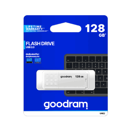 Флеш-накопичувач Goodram TGD-UME21280W0R11 USB 2.0 128 ГБ білого кольору