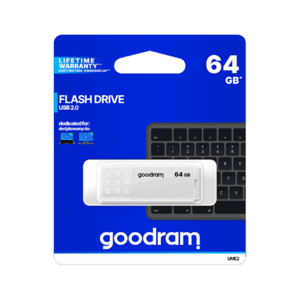 Флеш-накопичувач Goodram TGD-UME20640W0R11 USB 2.0 64 ГБ білого кольору