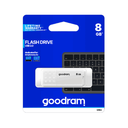 Флеш-накопичувач Goodram TGD-UME20080W0R11 USB 2.0 8 ГБ білого кольору