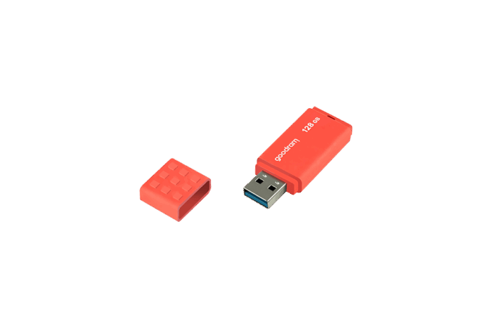 Флеш-накопичувач Goodram TGD-UME31280O0R11 USB 3.2 128 ГБ помаранчевого кольору - Зображення 3
