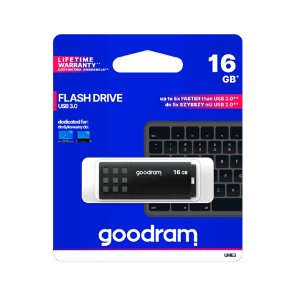 Флеш-накопичувач Goodram TGD-UME30160K0R11 USB 3.2 16 ГБ чорного кольору