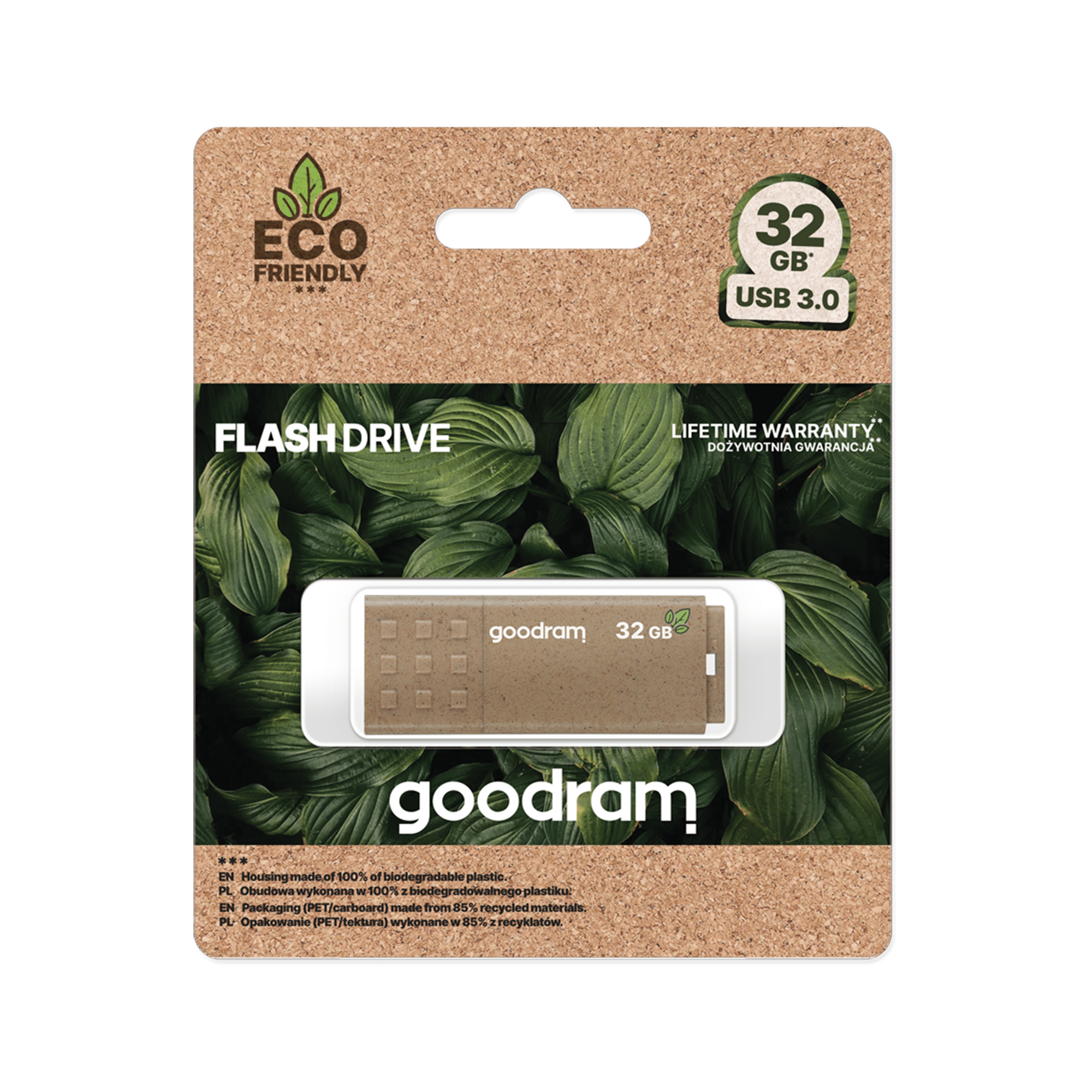Флеш-накопичувач Goodram USB 3.2 32 ГБ ЕКОЛОГІЧНО ЧИСТИЙ Флеш-накопичувач Goodram TGD-UME30320EFR11 USB 3.2 32 ГБ ЕКОЛОГІЧНО ЧИСТИЙ