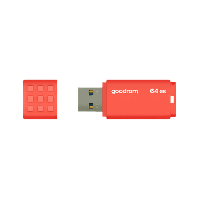 Флеш-накопичувач Goodram TGD-UME30640O0R11 USB 3.2 64 ГБ помаранчевого кольору - Зображення 2