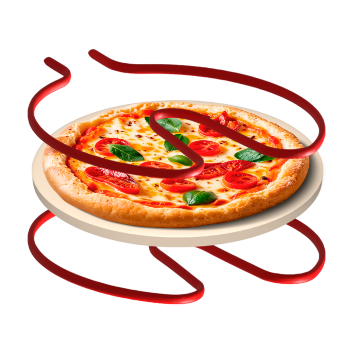 Піч для піци Teesa TSA3238 SUPREME +, 1200 Вт, 32 см, оглядове віконце, знімний камінь, подвійне керування нагрівачем - Зображення 11