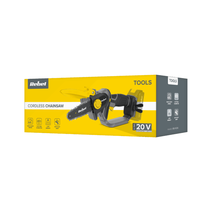 Акумуляторна бензопила Rebel RB-1034 20 В - Зображення 7