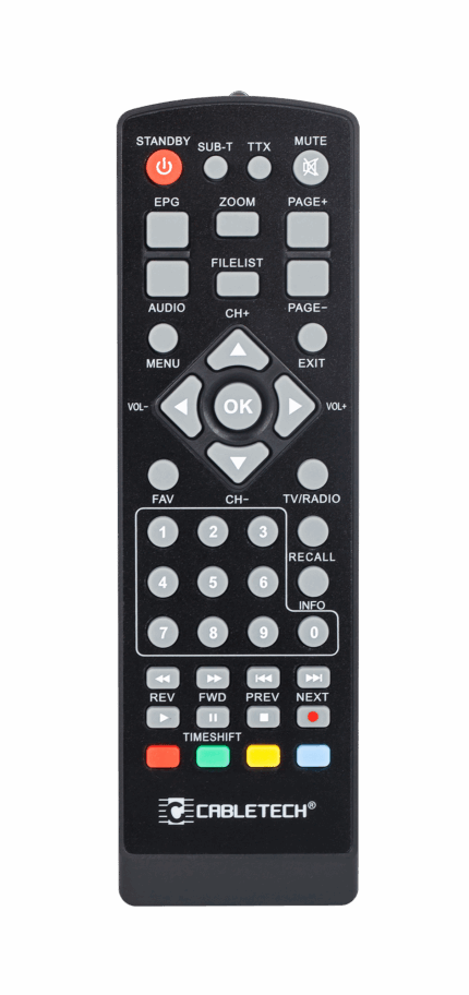 Пульт дистанційного керування для тюнерів Cabletech PIL0311 URZ0326 DVB-T