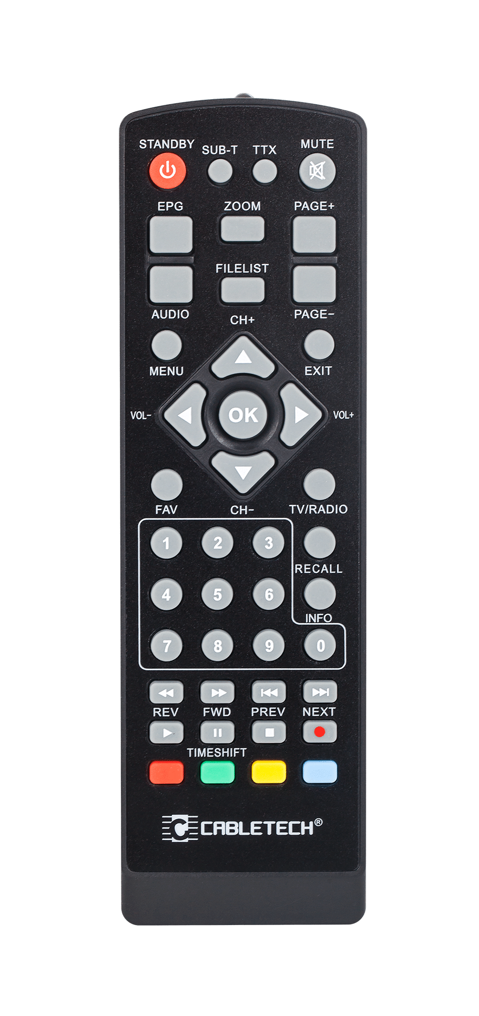 Пульт дистанційного керування для тюнерів Cabletech URZ0326 DVB-T Пульт дистанційного керування для тюнерів Cabletech PIL0311 URZ0326 DVB-T