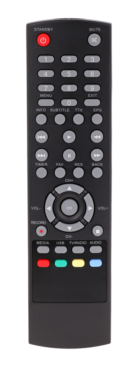 Великий пульт дистанційного керування для DVB-T тюнерів Cabletech URZ0083 Великий пульт дистанційного керування для DVB-T тюнерів Cabletech PIL0305 URZ0083