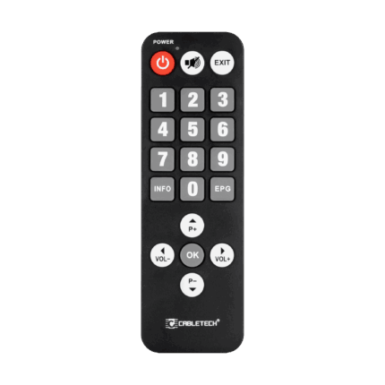 Універсальний пульт дистанційного керування DVB-T Cabletech PIL0367 для людей похилого віку