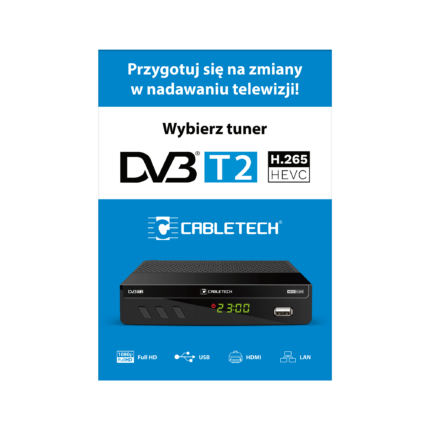 Плакат про тюнер Cabletech MR-UN-200 DVB-T2