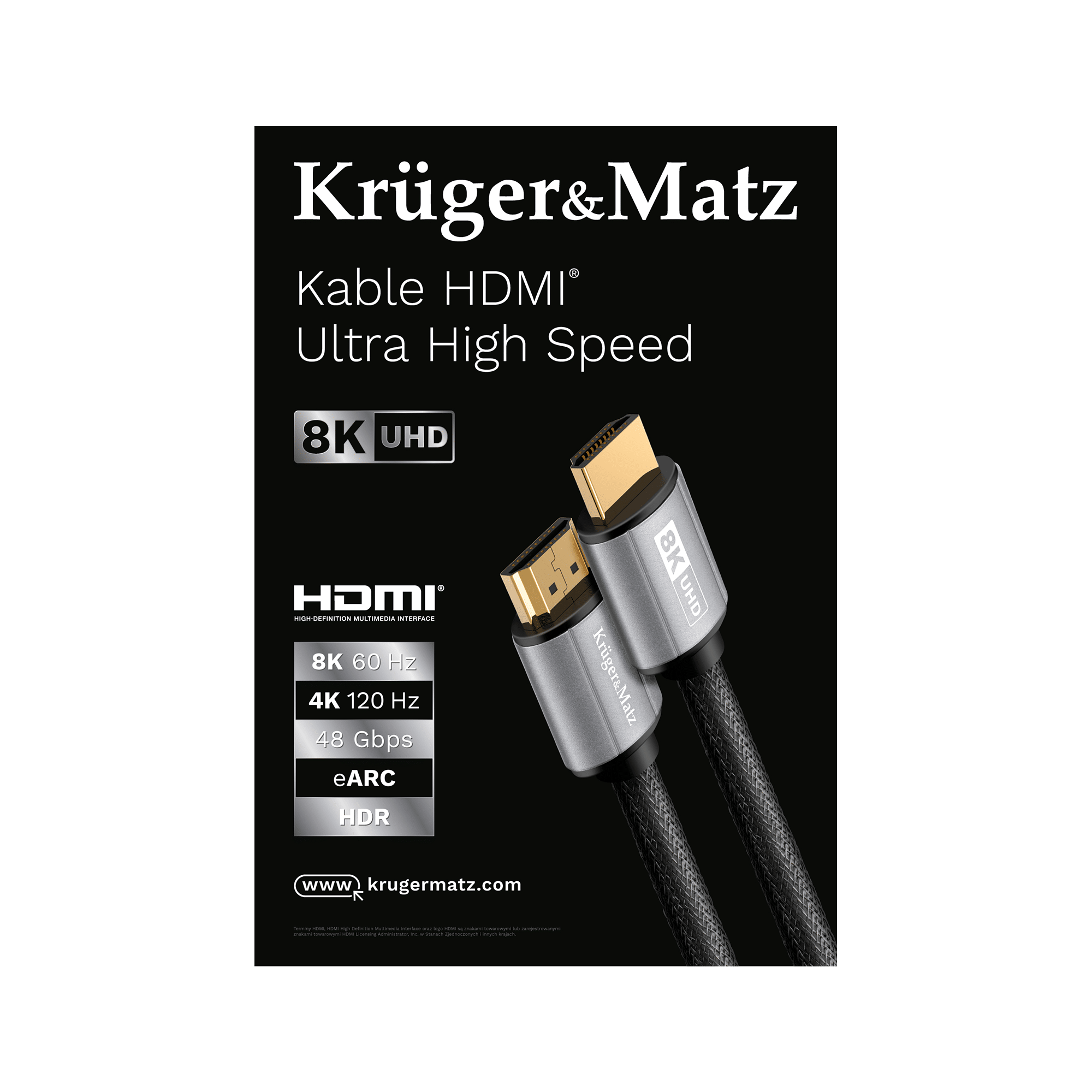 Постер Kruger&Matz - HDMI-кабелі Постер Kruger&Matz MR-KM-205 HDMI-кабелі