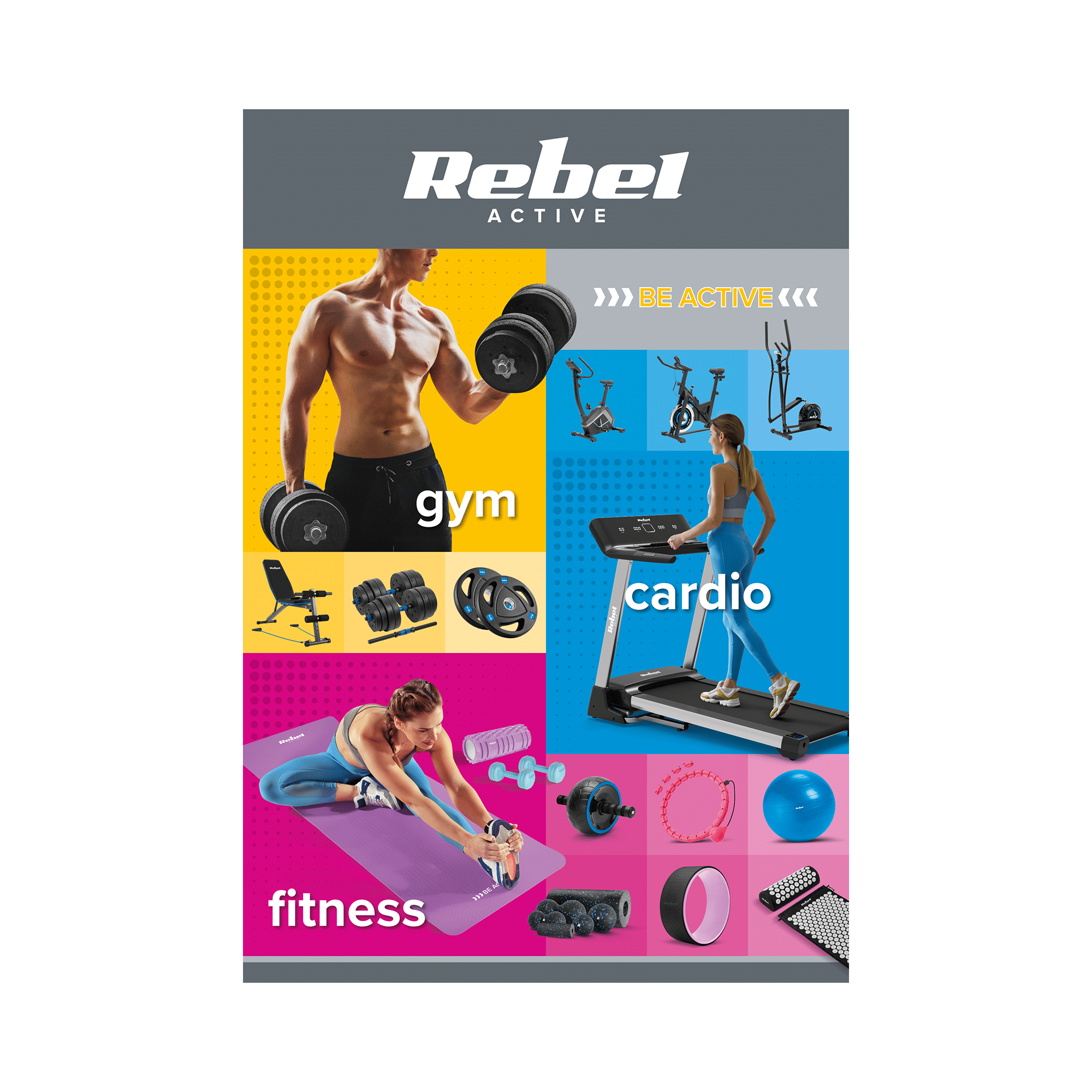 Плакат Rebel Active - BE ACTIVE Плакат Rebel MR-RB-209 Active - BE ACTIVE