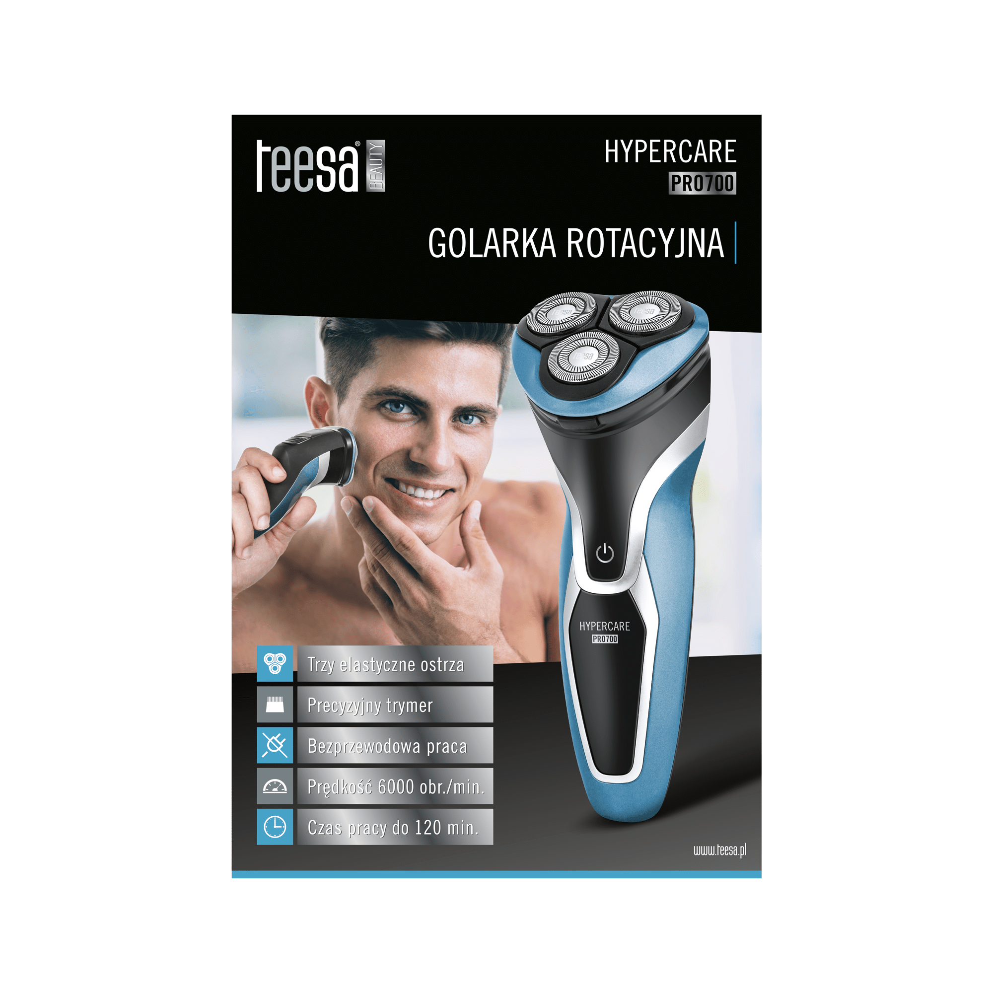 Роторна бритва Poster Teesa PRO700 Роторна бритва Poster Teesa MR-TSA-202 PRO700