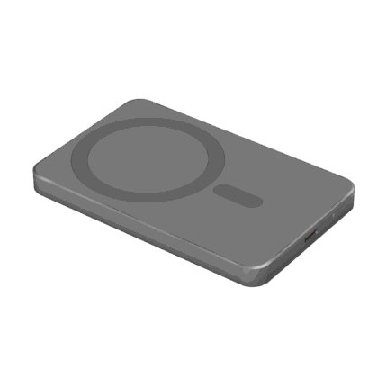 Індуктивний зарядний Krüger&matz KM0911 пристрій POWERBANK 5000 mAh магнітний сірий