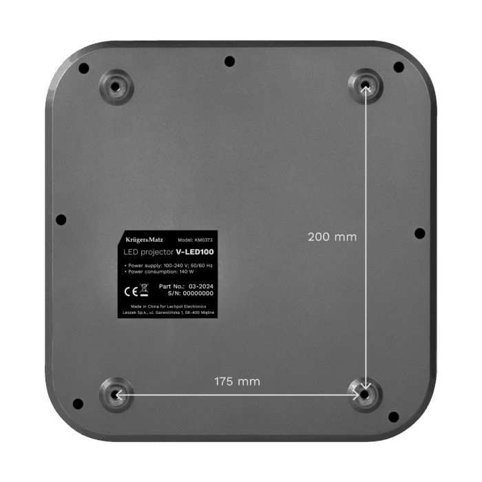 FullHD Android LED проектор Kruger&Matz V-LED100 KM0373 - Зображення 8