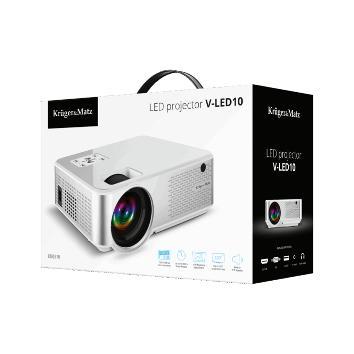 Світлодіодний проектор Kruger&Matz V-LED10 KM0370 - Зображення 9