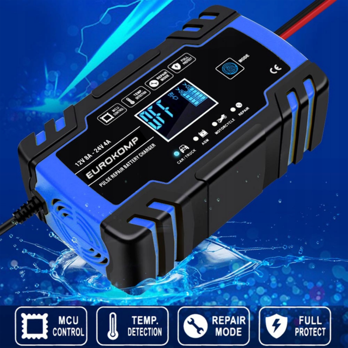 Автоматичний випрямляч 12V Eurokomp URZ4046 8A-24V 4A E6148 - Зображення 6