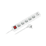 Подовжувач Rebel URZ3203-5M Power 5 розеток + 2 USB розетки з вимикачем - 5 м