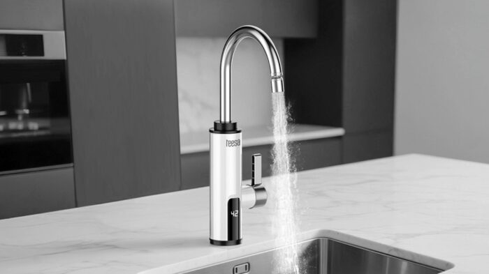 Миттєвий водонагрівач - Teesa TSA4108 білий кухонний кран - Зображення 13