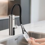 Миттєвий водонагрівач - Teesa TSA4107 металевий кухонний кран з гнучким виливом - Зображення 12
