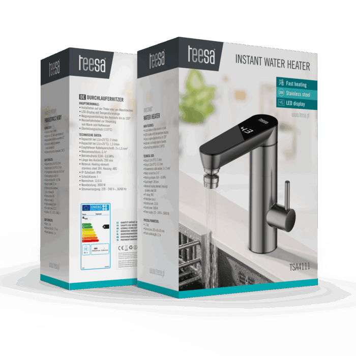 Миттєвий водонагрівач - Teesa TSA4111 металевий підлоговий кран - Зображення 7