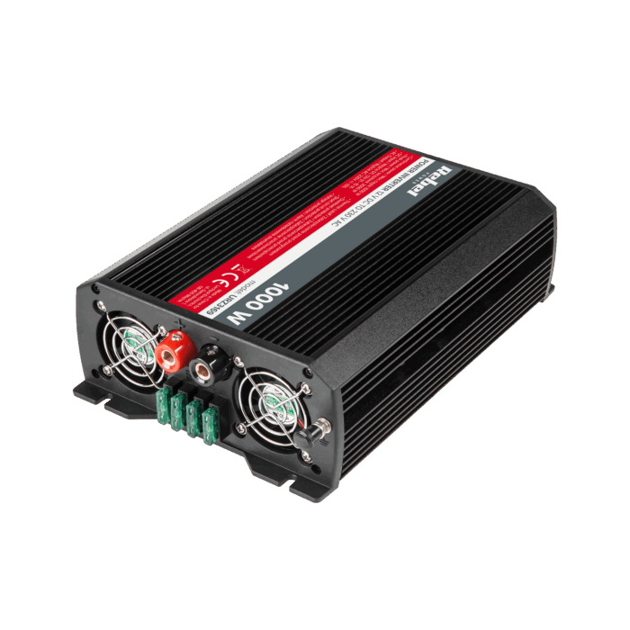 Перетворювач Rebel URZ3169 12V/230V 1000W 2 розетки F-типу: німецький - Зображення 2