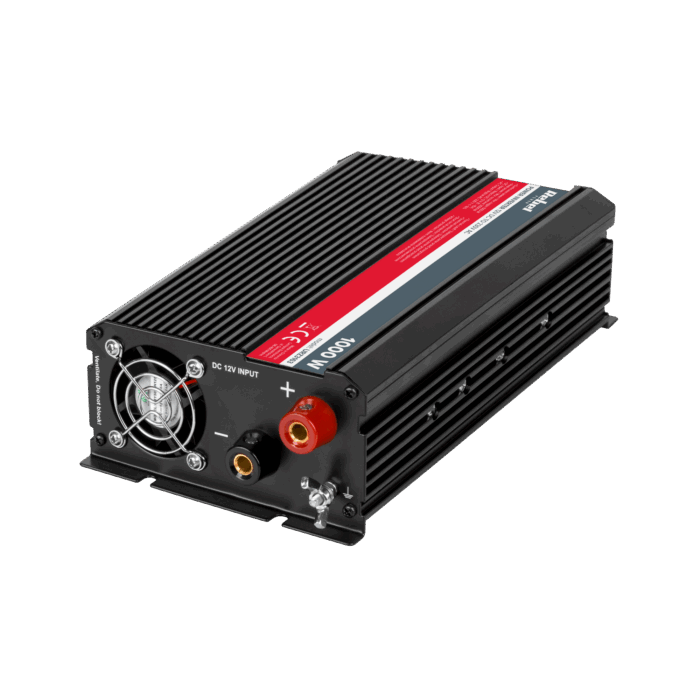 Перетворювач Rebel URZ3163 12V/230V 1000W (розетка F-типу: німецька) - Зображення 2