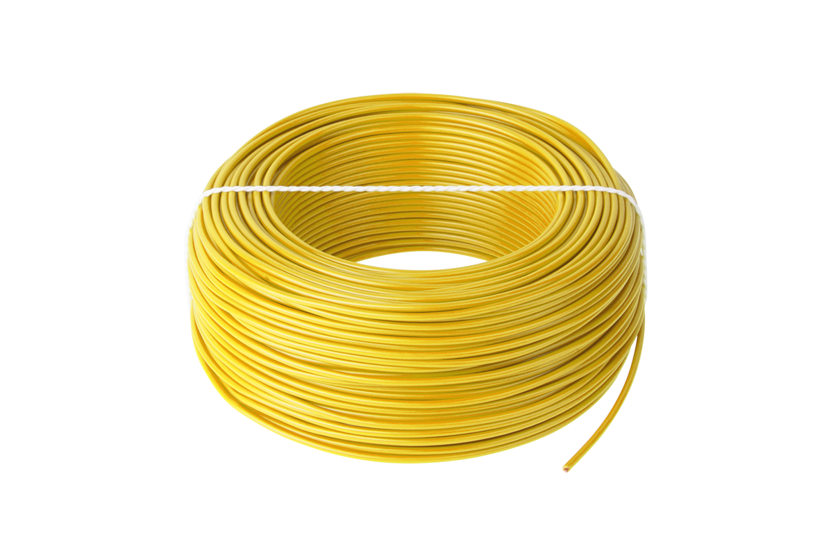 Жовтий кабель LgY 1x0.5 H05V-K Жовтий кабель LgY 1x0.5 Elektrokabel KAB0844 H05V-K