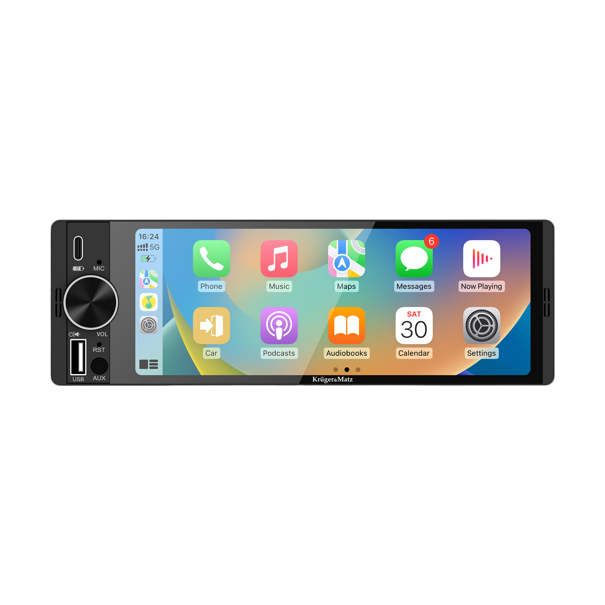 Автомагнітола Kruger&Matz KM2016 CarPlay/AndroidAuto Автомагнітола Kruger&Matz KM2016 CarPlay/AndroidAuto