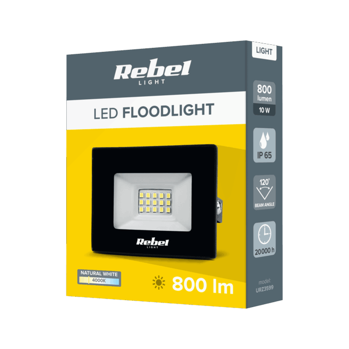 Світлодіодний прожектор Rebel URZ3599 10 Вт 4000 К (15x2835 SMD) - Зображення 3