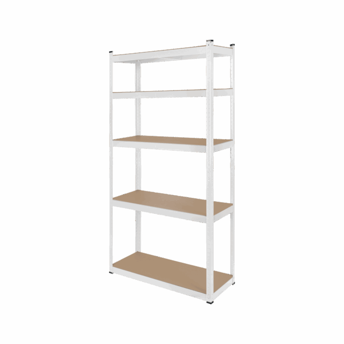 Металевий стелаж для зберігання 180x90x40 білий Rebel RB-1251W - Зображення 2