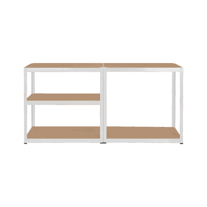 Металевий стелаж для зберігання 180x90x40 білий Rebel RB-1251W - Зображення 5