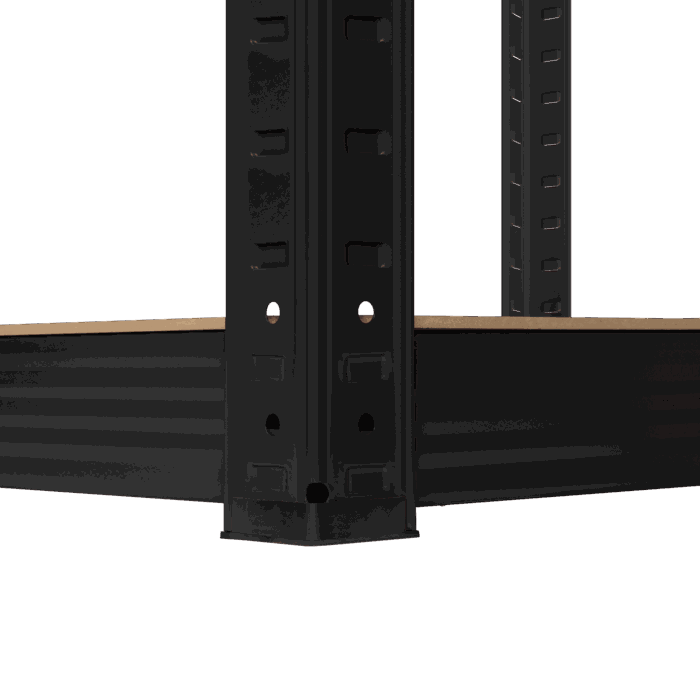 Металева стійка для зберігання 180x90x40 чорного кольору Rebel RB-1251B - Зображення 8