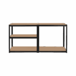 Металева стійка для зберігання 180x90x40 чорного кольору Rebel RB-1251B - Зображення 5