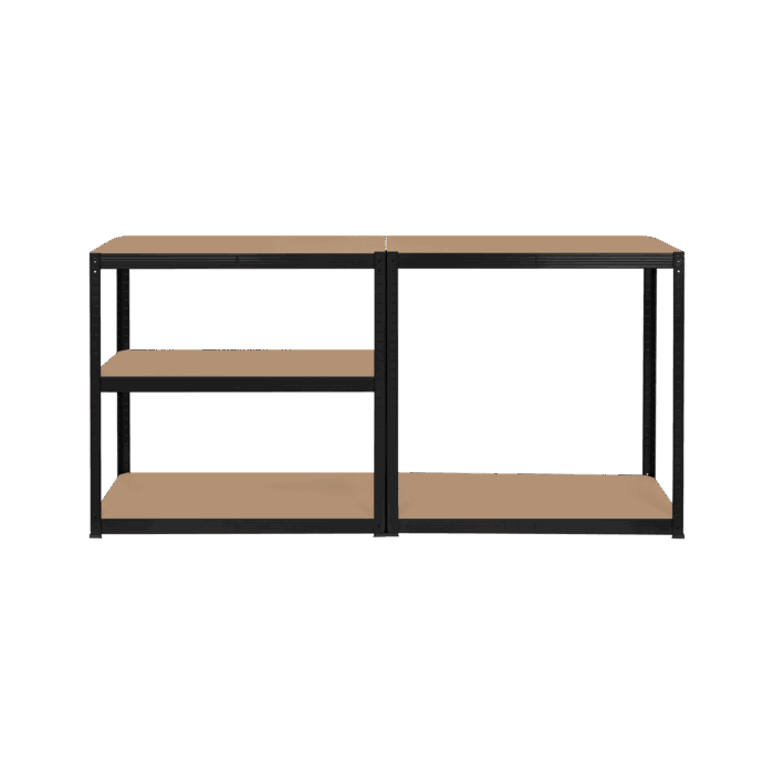 Металева стійка для зберігання 180x90x40 чорного кольору Rebel RB-1251B - Зображення 5
