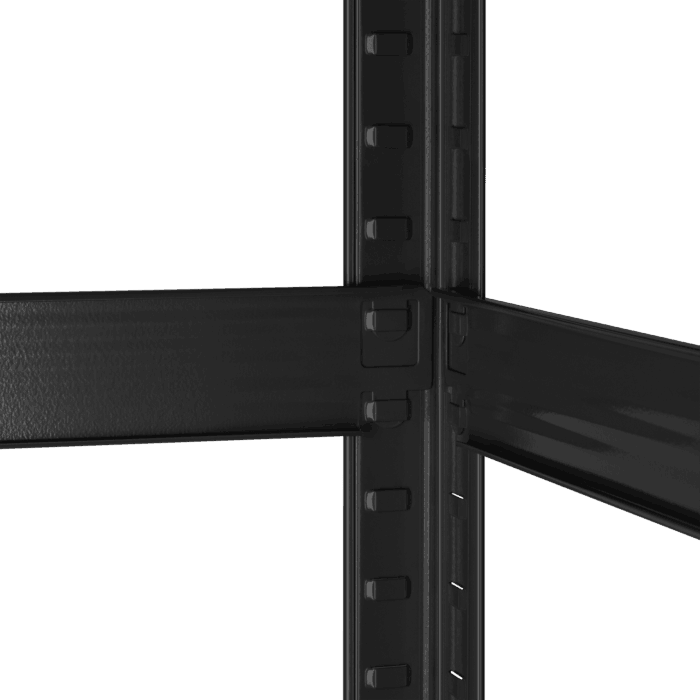 Металева стійка для зберігання 180x90x40 чорного кольору Rebel RB-1251B - Зображення 6