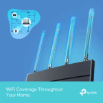 МАРШРУТИЗАТОР Archer AX12, бездротовий WiFi6, дводіапазонний AX1500, 300/1201 Мбіт/с / Tp-link KOM1129 - Зображення 5