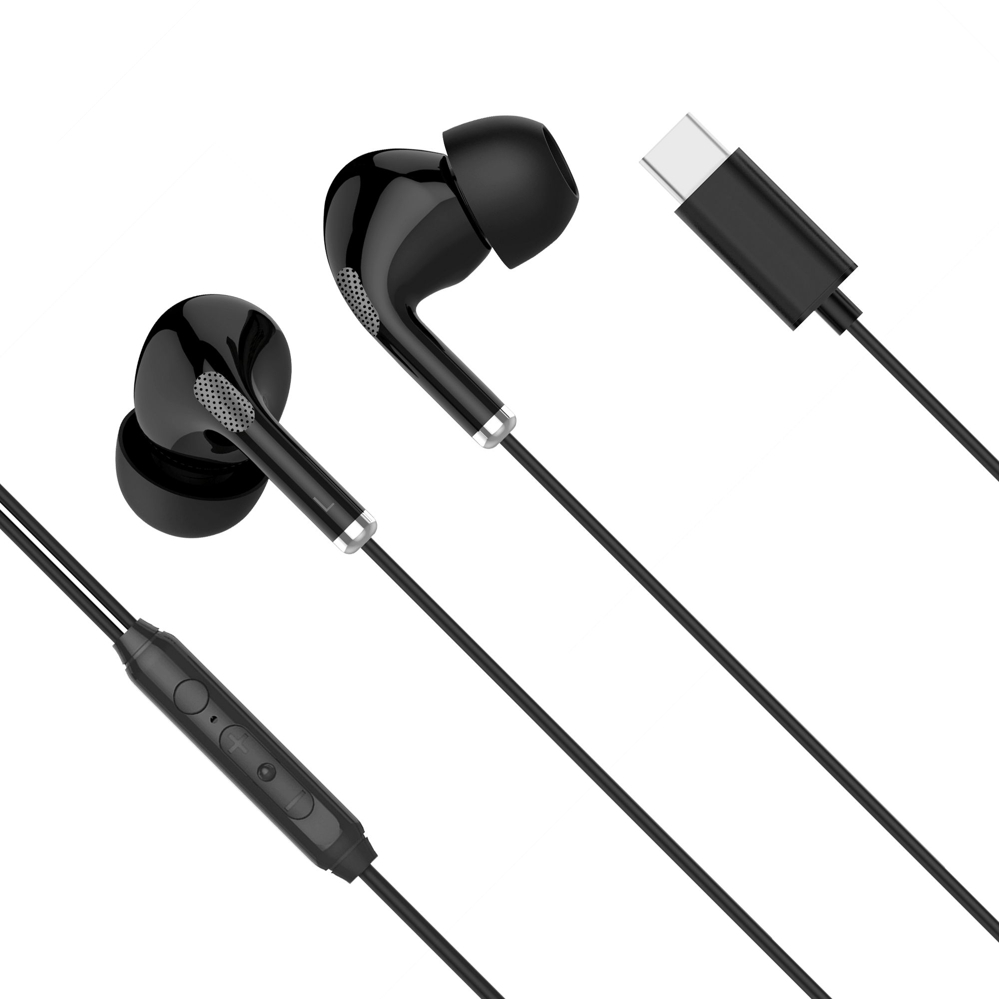 Навушники-вкладиші Kruger&Matz C1 USB-C з мікрофоном Навушники-вкладиші Krüger&matz KMPC1-B C1 USB-C з мікрофоном