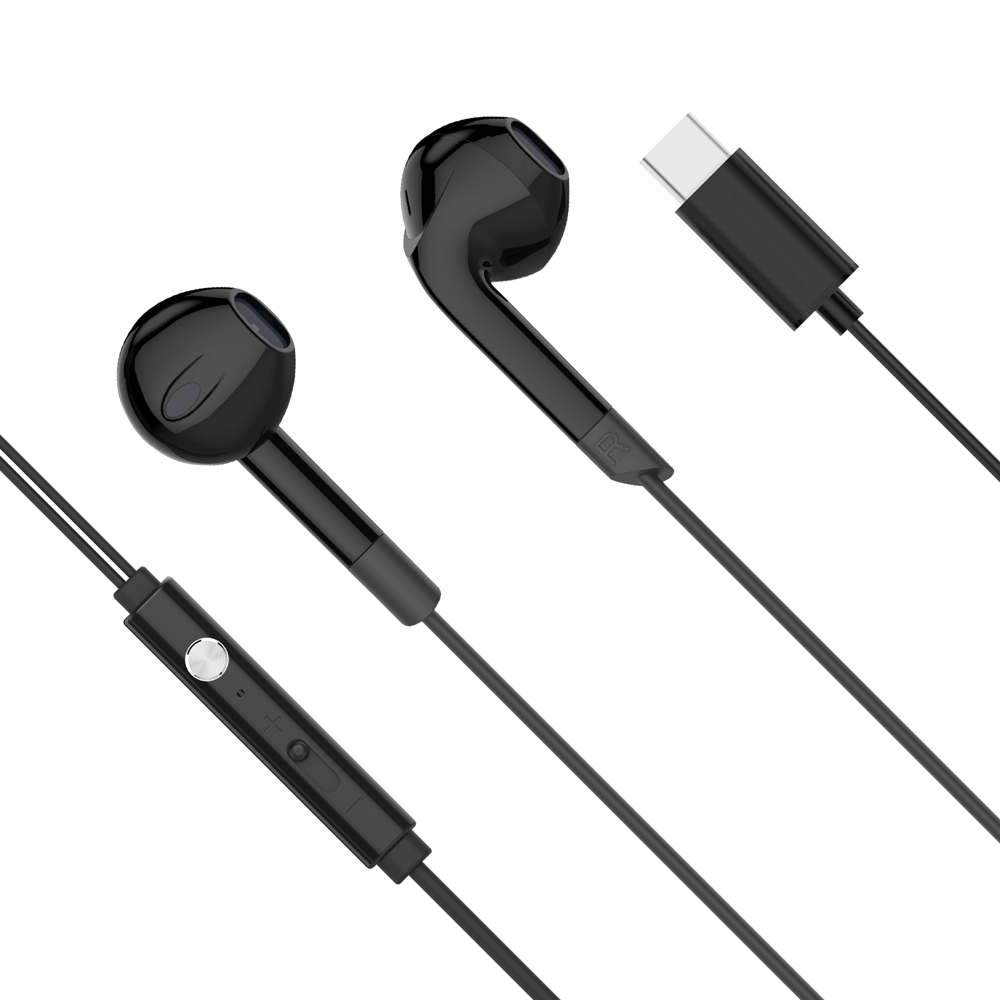 Навушники-вкладиші Kruger&Matz C2 USB-C з мікрофоном Навушники-вкладиші Krüger&matz KMPC2-B C2 USB-C з мікрофоном