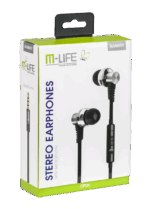 Металеві навушники-вкладиші M-life SLU0057 Jack 3.5 з мікрофоном для iPhone/Samsung - Зображення 3