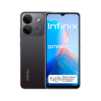 Чорний смартфон Infinix INFINIXSMART7HD-B Smart 7HD