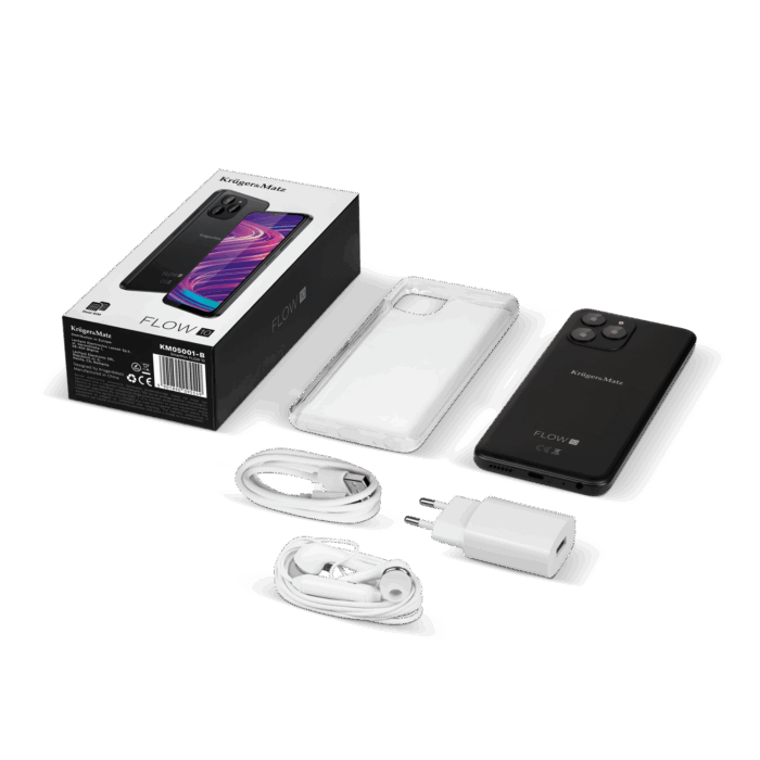 Смартфон Kruger&Matz KM05001-B FLOW 10 чорного кольору - Зображення 11