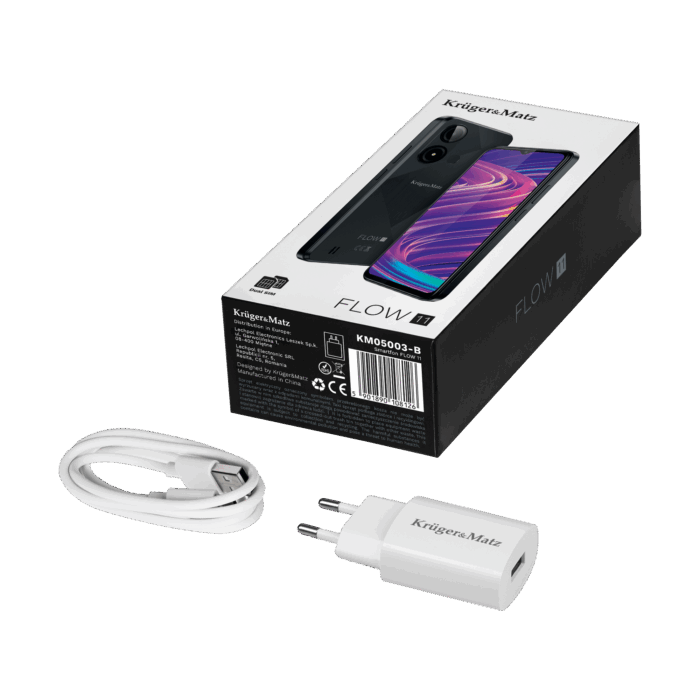 Чорний смартфон Krüger&matz KM05003-B FLOW 11 - Зображення 11