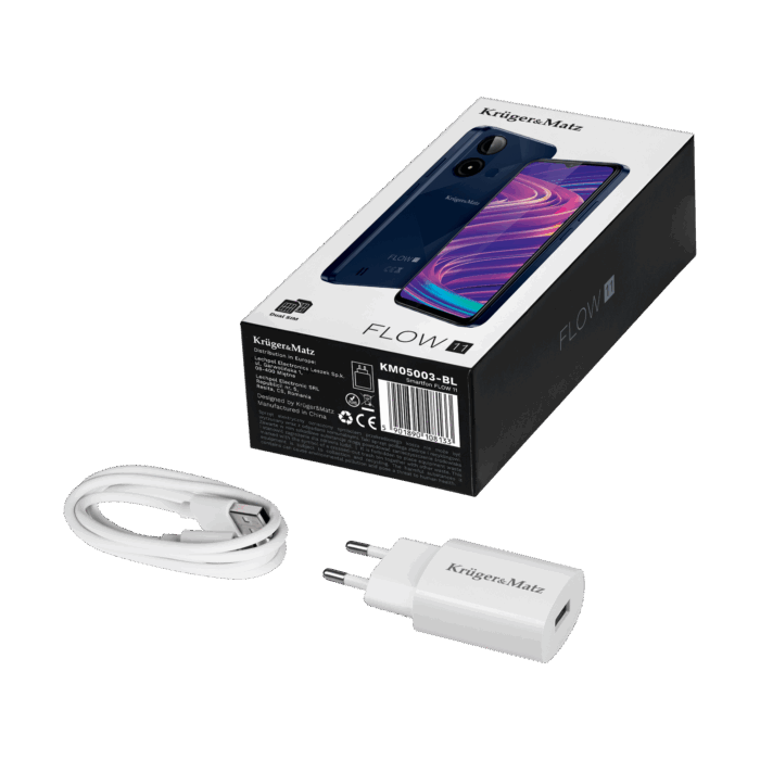 Смартфон Kruger&Matz KM05003-BL FLOW 11 синього кольору - Зображення 11