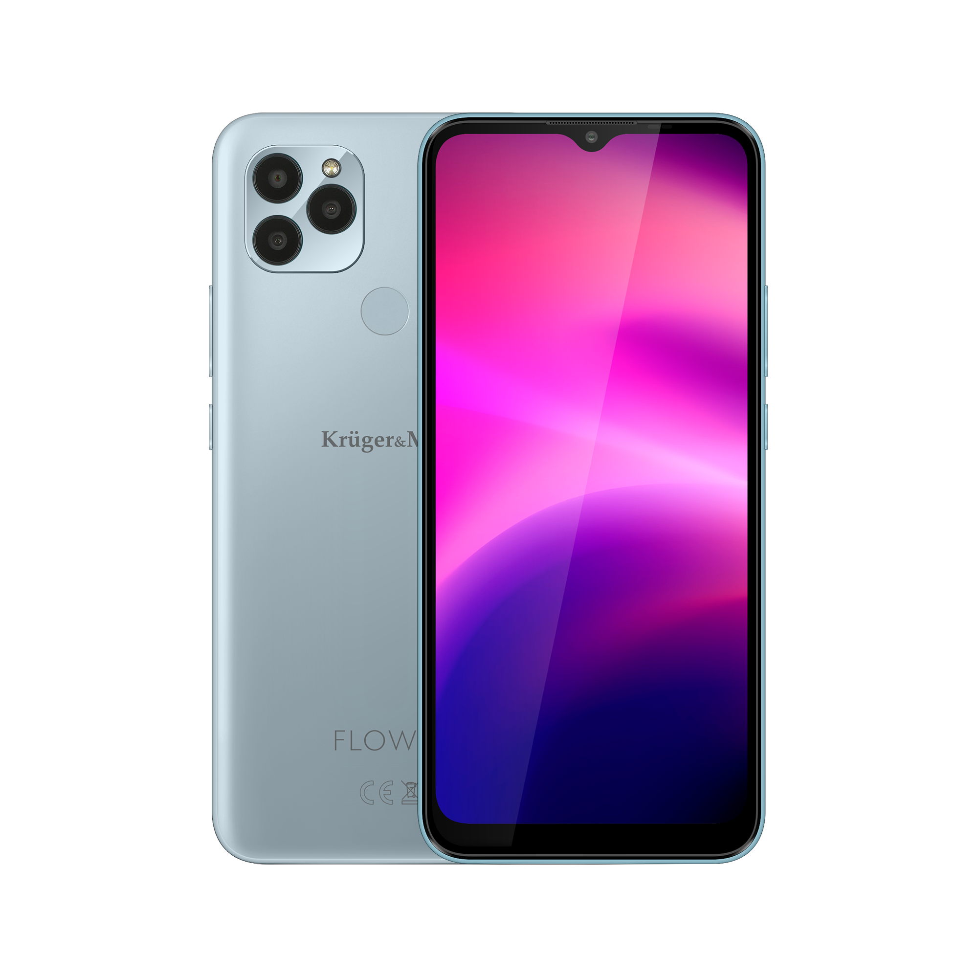 Смартфон Kruger&Matz FLOW 9 світло-синього кольору Смартфон Kruger&Matz FLOW 9 світло-синього KM0496-LB кольору