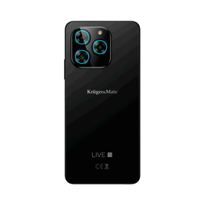 Чорний смартфон Krüger&matz KM05004-B LIVE 11 - Зображення 5