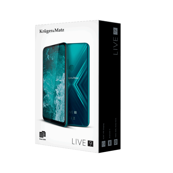 Зелений смартфон Krüger&matz KM0497-GR Kruger&Matz LIVE 9 - Зображення 9