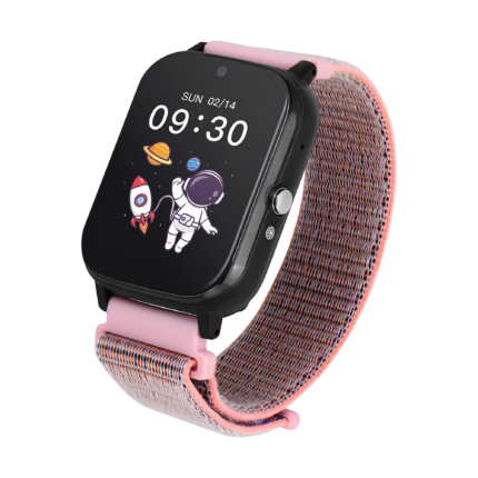 Розумний годинник Garett Kids Tech 4G GRT01 рожевого кольору на липучці