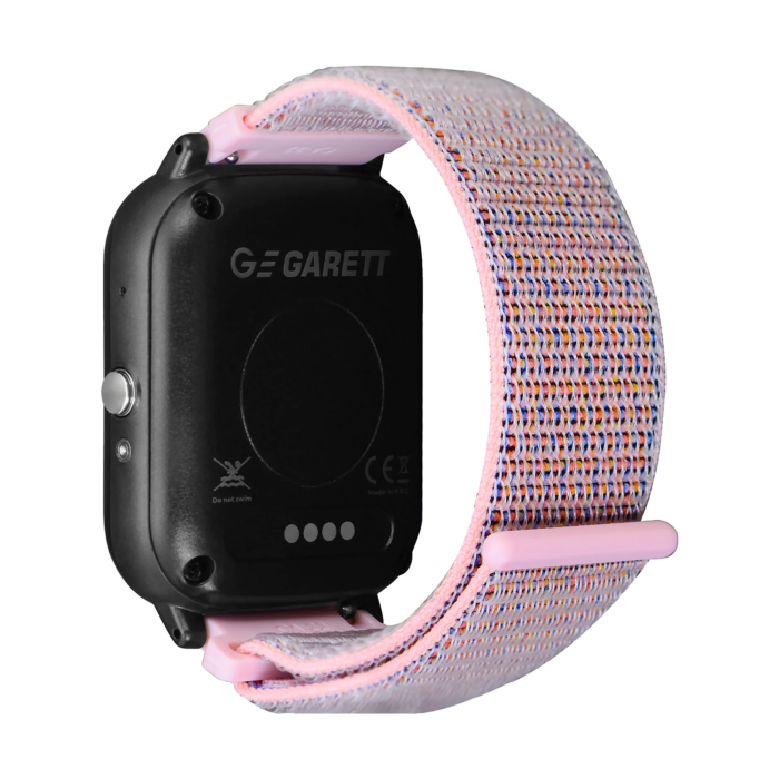 Розумний годинник Garett Kids Tech 4G GRT01 рожевого кольору на липучці - Зображення 5
